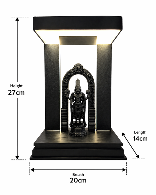 Venkatesha Balaji Idol by EPICWORKS (with backlamp & base)