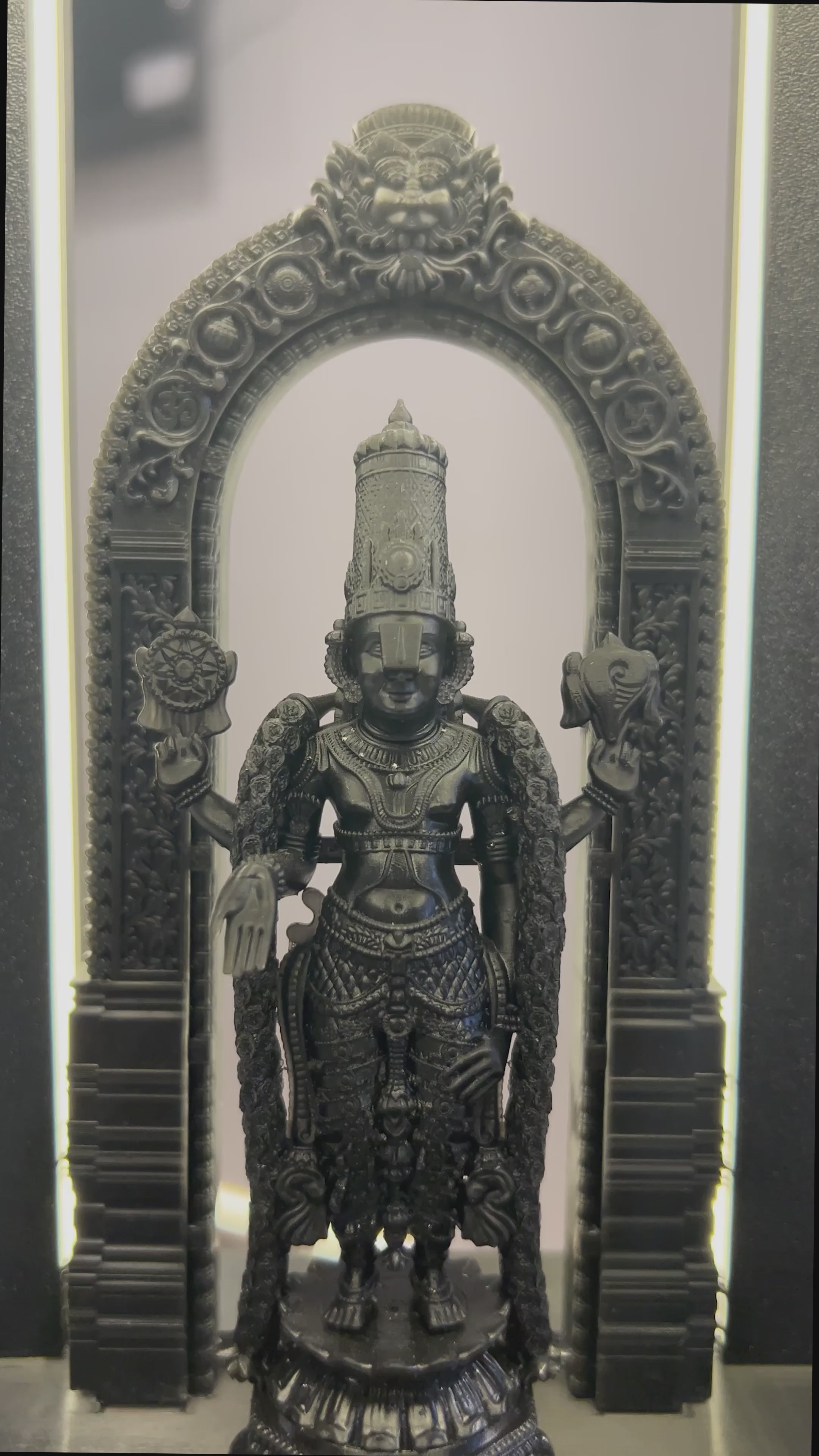 Venkatesha Balaji Idol by EPICWORKS (with backlamp & base)